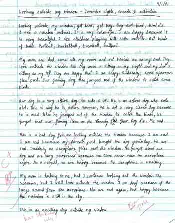 Looking outside my window